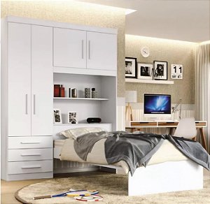 Guarda Roupa Advantage 4P 3G c/Cama Baú 1214 Batrol