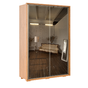 Guarda roupa Robel Concept  1.66 c/portas de vidro reflecta