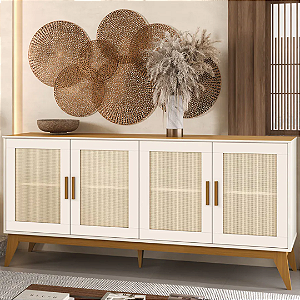 Buffet Andorra 1.72m Cor: Off-White/Nogueira 47532 EDN