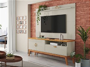 CONJUNTO SIRIUS 1,40 - HACK+PAINEL PATRIMAR - Cinamomo/OFF white
