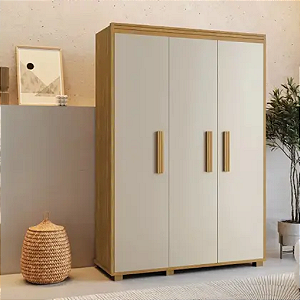 0019.07 BARRETO MULTIUSO BELIZE 3 PORTAS CINAMOMO/OFF WHITE