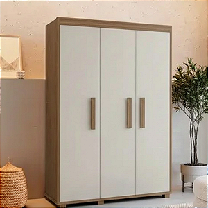 0019.03 BARRETO MULTIUSO BELIZE 3 PORTAS LEGNO/OFF WHITE