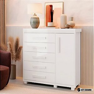 0027.01 BARRETO COMODA LONDRES 5G 1P BRANCA