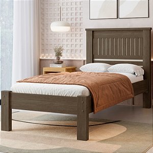 0011.03 BARRETO CAMA SOLTEIRO MONACO LEGNO/OFF WHITE