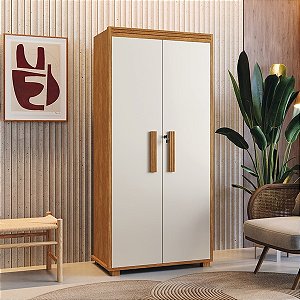 0021.05 BARRETO MULTIUSO ATENAS 2 PORTAS NATURE/OFF WHITE