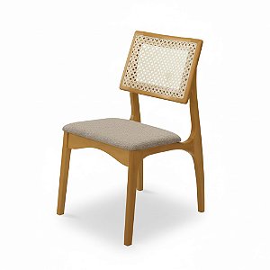 108 FLAMINGO CADEIRA ROMANA NOGUEIRA TELA SINTETICA