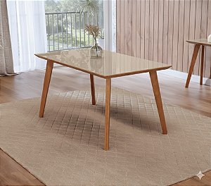 57064 FLAMINGO MESA NAIARA NOGUEIRA VIDRO OFF WHITE COLADO 78X90X160