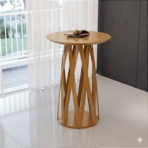 57107 FLAMINGO MESA BISTRO LUAR AMENDOA TAMPO LAMINADO CINAMOMO 105X80