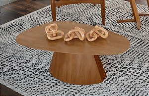 57112 FLAMINGO MESA CENTRALNOGUEIRA DETALHE PAU FERRO TAMPO LAMINADO NOGUEIRA 42X60X110