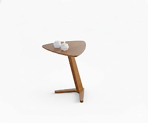 57111 FLAMINGO MESA LATERAL BAIXA NOGUEIRA TAMPO LAMINADO NOGUEIRA 55X45X45