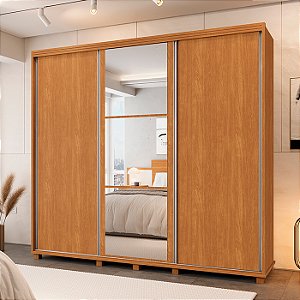 0004.04 BARRETO ROUPEIRO BERLIN 3 PORTAS NATURE