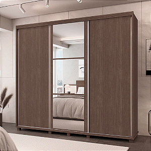 0004.02 BARRETO ROUPEIRO BERLIN 3 PORTAS LEGNO