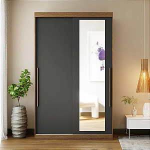 1230.16 BATROL GRPA 2P 2G GÊNOVA PLUS C ESPELHO GRAFITE/IPE WOOD