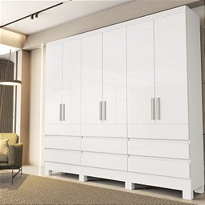 0035.01 BARRETO ROUPEIRO ARGELIA 6P 9G BRANCO