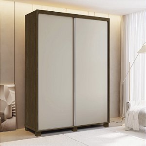 0036.05 BARRETO ROUPEIRO BELGICA 2P LEGNO/OFF WHITE