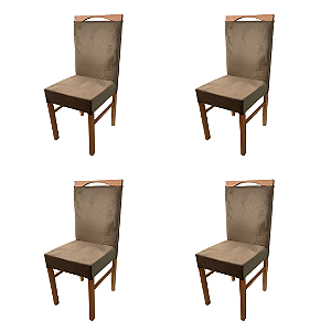 KIT 4 CADEIRAS AVULSAS SOFIA FLAMINGO TEC 105