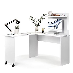 54300 EJ ESCRIVANINHA EM L BRANCA 1325X780X60