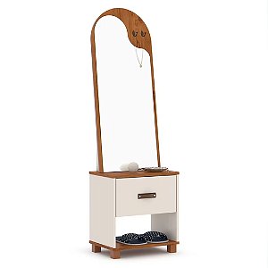 51755 EJ TOUCADOR ORGANIC OFF WHITE/FREIJO 1010X430X75