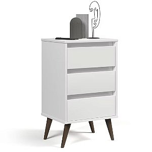 22300 EJ MESA DE CABECEIRA RETRO WOOD BRANCA 555X395X135