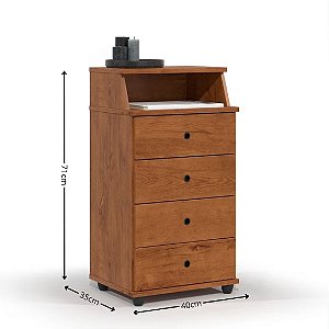 25965 EJ MESA DE CABECEIRA LUXO II NEW FREIJO 530X335X148