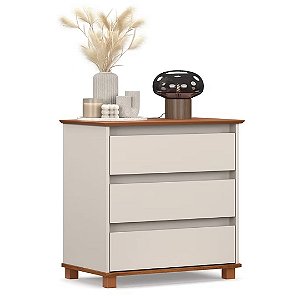 33055 EJ MINI COMODA OFF WHITE/FREIJO 720X460X155