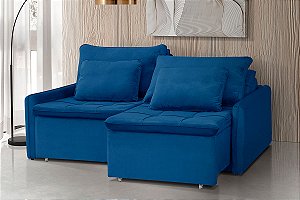 0700.78 ART ESTOFADOS SOFA RETR RECL ARIZONA SEM CAIXA COM BRACO EM COURO 2,22M G2