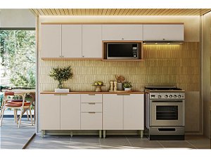 Cozinha Selene Modulada 100% MDF. Linea Brasil