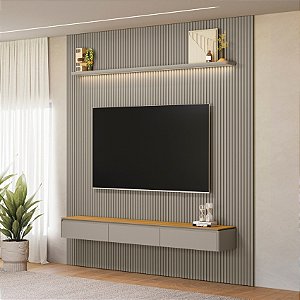 810010304 LINEA PAINEL RIPADO MODULAR 2,6+NICHO CURVO2,2+PRATELEIRA CURVA 2,2 250X258X36