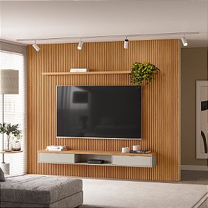 810010157 LINEA PAINEL RIPADO MODULAR 3,0 (2500MM)+NICHO 2,2+PRATELEIRA 2,2 250X297X36