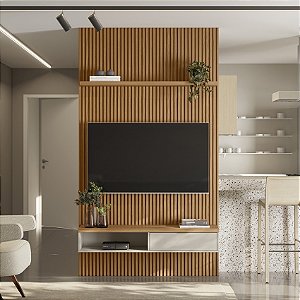 810010153 LINEA PAINEL RIPADO MODULAR 1,4 (2500MM)+NICHO 1,4+PRATELEIRA 1,4 250X141X36