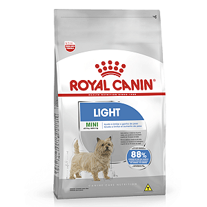 Ração Royal Canin Light Mini Até 10KG Cães Adultos e Maduros de Porte Pequeno Limita o Ganho de Peso
