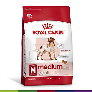 Ração Royal Canin Medium Adult 12 KG - Cães Adultos de Porte Médio - 12 Meses a 7 Anos de Idade