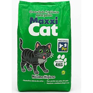 Granulado Higiênico para Gatos Maxxi Cat 4KG - Elimina Odores