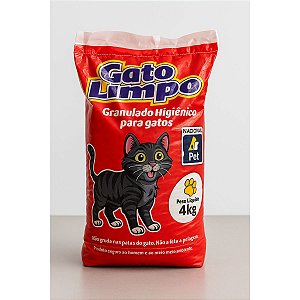Granulado Higiênico para Gatos Gato Limpo 4KG - Elimina Odores