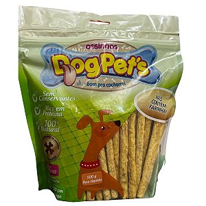 Ossinhos Dog Pet's Porte Pequeno Palito 10 cm Sabor Frango 500g  - Osso para Cachorro - Petisco Recompensa Mastigável