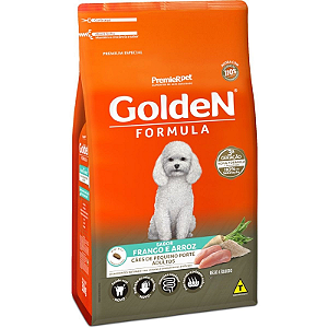 Ração Golden Formula - Cães Adultos de Porte Pequeno - Sabor Frango e Arroz - Premier Pet