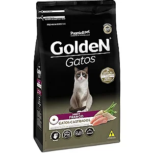 Ração Golden Gatos - Gatos Castrados Sabor Frango - Premier Pet