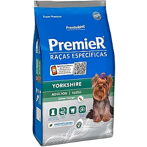 Ração Premier Super Premium Raças Específicas Yorkshire Cães Adultos - Sabor Frango