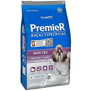 Ração Premier Super Premium Raças Específicas Shih Tzu Cães Adultos - Sabor Frango
