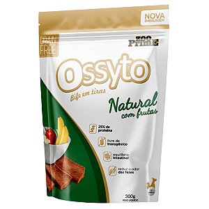 Petisco Bifinho Cachorro Ossyto Bife Em Tiras Natural Com Frutas 300g