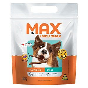 Petisco Palitos Max Meu Snax Palitinhos Sabor Carne 500g