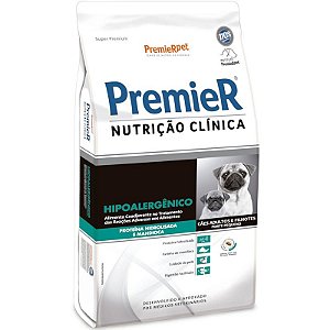 Ração Premier Nutrição Clínica Hipoalergênico Cães Adultos e Filhotes Porte Pequeno Proteína Hidrolisada e Mandioca