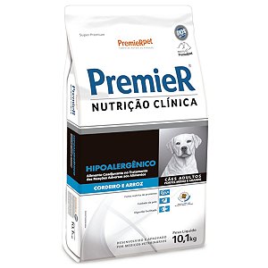 Ração Premier Nutrição Clínica Hipoalergênico - Cães Adultos Porte Médio e Grande - Cordeiro e Arroz