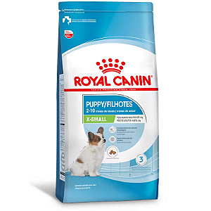 Ração Royal Canin X-Small Puppy Filhotes 2 a 10 meses de Idade Porte Miniatura até 4 kg