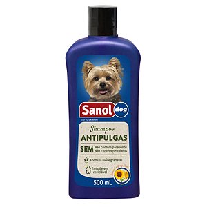 Shampoo Antipulgas Sanol Dog 500ml - Girassol - Banho e Higiene de Cães