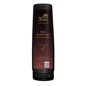 Hydra Condicionador Brilho e Desembaraço Para Cães e Gatos 290ml - Pet Society