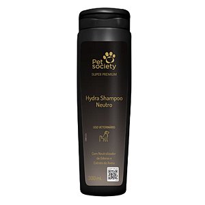 Hydra Shampoo Neutro Para Cães e Gatos 300ml - Pet Society - Neutraliza Odores