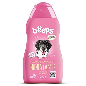Condicionador Hidratante Beeps 480ml - Para Cães e Gatos Cheiro Marshmallow - Concentrado