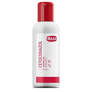 Shampoo Cetoconazol 2% Antifúngico para Cães e Gatos Ibasa -Fungos, Micose em Pele, Pelos e Unhas