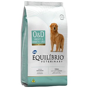 Ração Equilíbrio Veterinary Obesity & Diabetic O&D 2Kg- Controle de Peso e Glicemia para Cães com Sobrepeso ou Diabetes